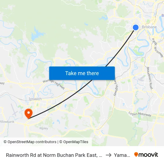 Rainworth Rd at Norm Buchan Park East, Stop 12 to Yamanto map