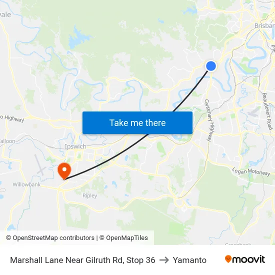 Marshall Lane Near Gilruth Rd, Stop 36 to Yamanto map