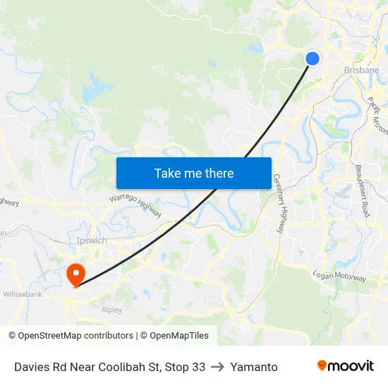 Davies Rd Near Coolibah St, Stop 33 to Yamanto map