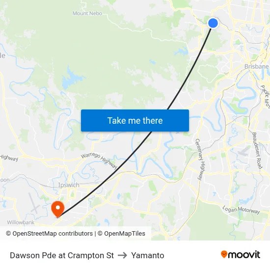 Dawson Pde at Crampton St to Yamanto map