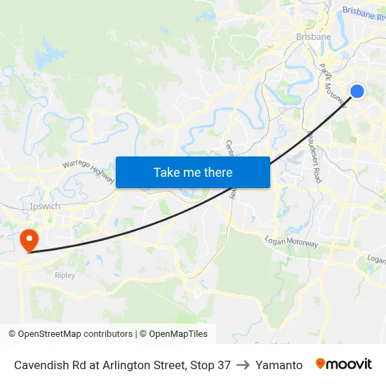 Cavendish Rd at Arlington Street, Stop 37 to Yamanto map
