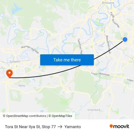 Tora St Near Ilya St, Stop 77 to Yamanto map