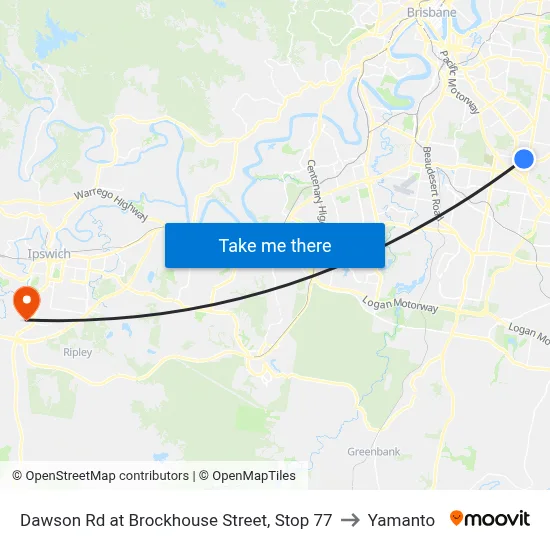 Dawson Rd at Brockhouse Street, Stop 77 to Yamanto map