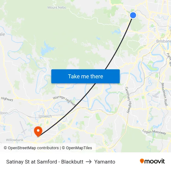 Satinay St at Samford - Blackbutt to Yamanto map