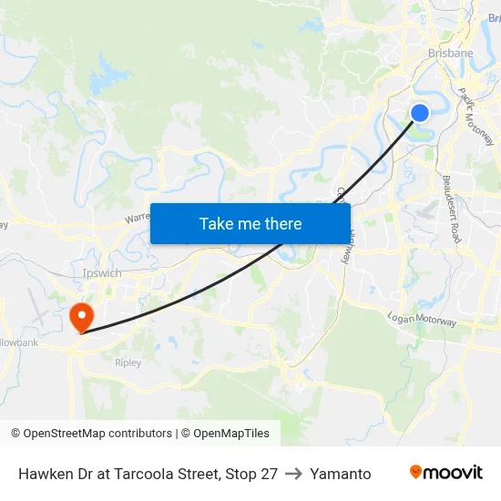 Hawken Dr at Tarcoola Street, Stop 27 to Yamanto map