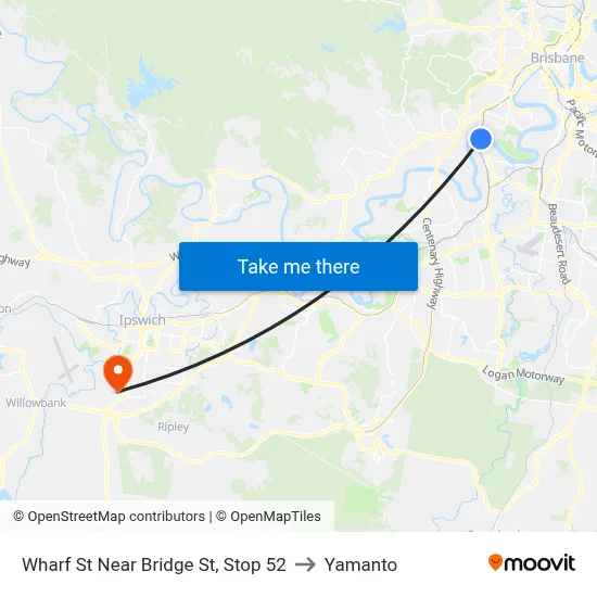Wharf St Near Bridge St, Stop 52 to Yamanto map