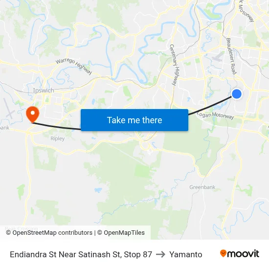 Endiandra St Near Satinash St, Stop 87 to Yamanto map
