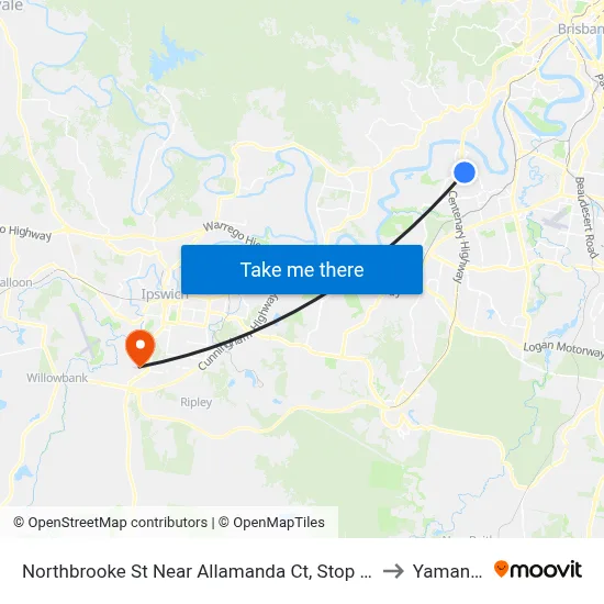 Northbrooke St Near Allamanda Ct, Stop 59 to Yamanto map