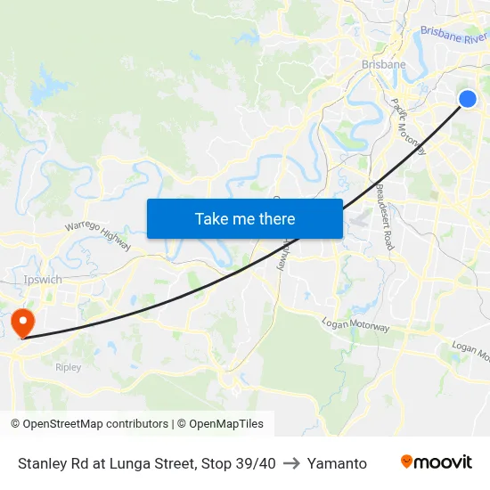 Stanley Rd at Lunga Street, Stop 39/40 to Yamanto map