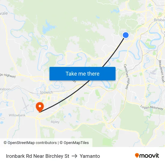 Ironbark Rd Near Birchley St to Yamanto map