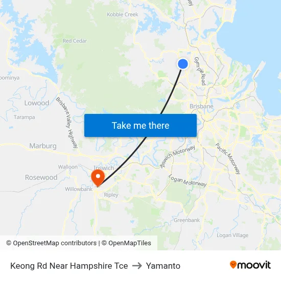 Keong Rd Near Hampshire Tce to Yamanto map