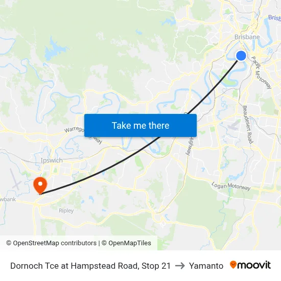 Dornoch Tce at Hampstead Road, Stop 21 to Yamanto map