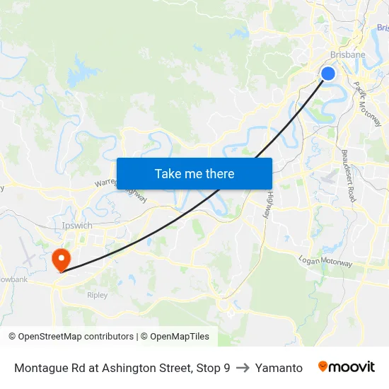 Montague Rd at Ashington Street, Stop 9 to Yamanto map