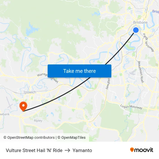 Vulture Street Hail 'N' Ride to Yamanto map
