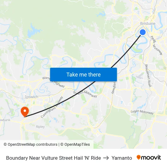 Boundary Near Vulture Street Hail 'N' Ride to Yamanto map