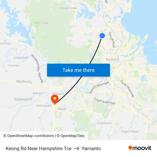 Keong Rd Near Hampshire Tce to Yamanto map