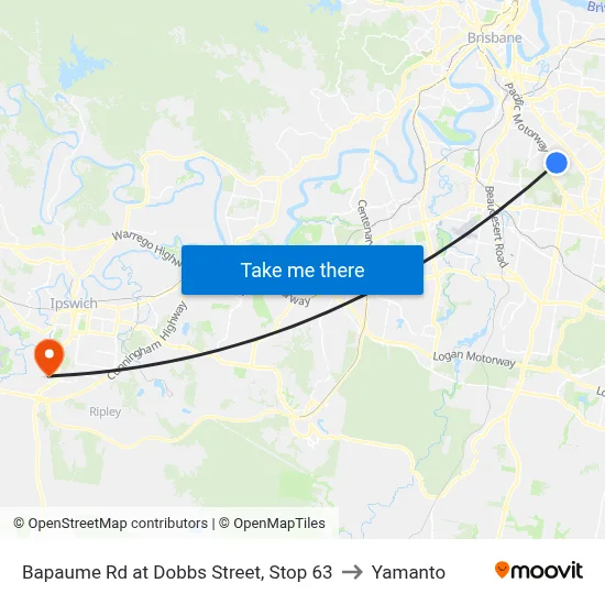 Bapaume Rd at Dobbs Street, Stop 63 to Yamanto map