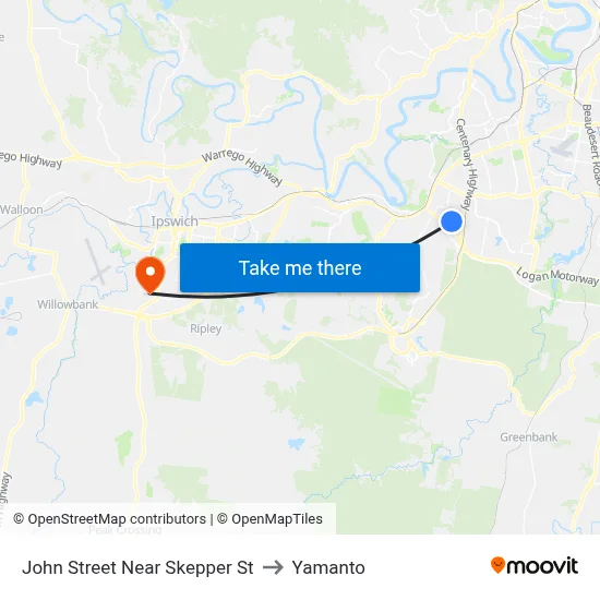 John Street Near Skepper St to Yamanto map