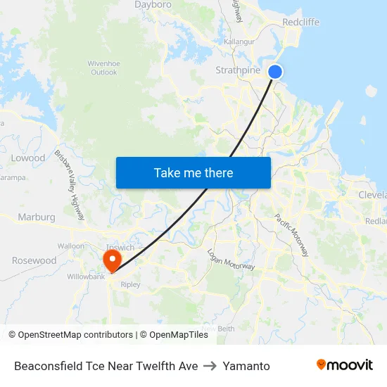 Beaconsfield Tce Near Twelfth Ave to Yamanto map