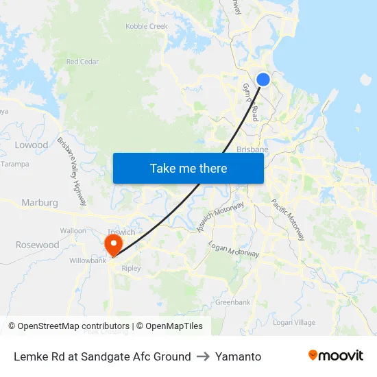 Lemke Rd at Sandgate Afc Ground to Yamanto map