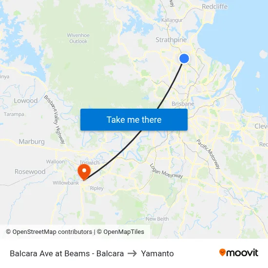 Balcara Ave at Beams - Balcara to Yamanto map