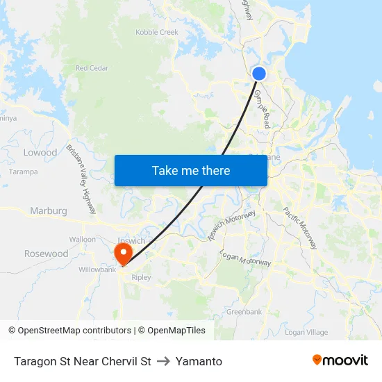 Taragon St Near Chervil St to Yamanto map