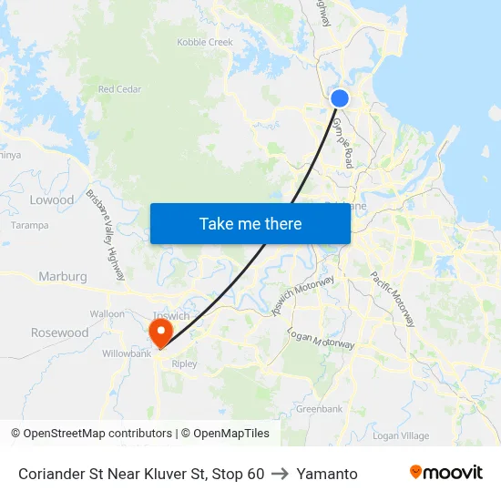 Coriander St Near Kluver St, Stop 60 to Yamanto map