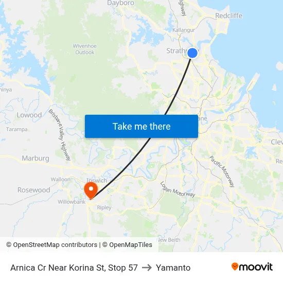 Arnica Cr Near Korina St, Stop 57 to Yamanto map