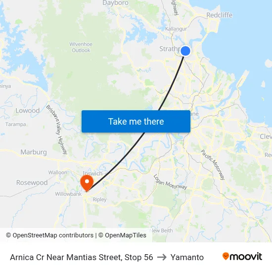 Arnica Cr Near Mantias Street, Stop 56 to Yamanto map
