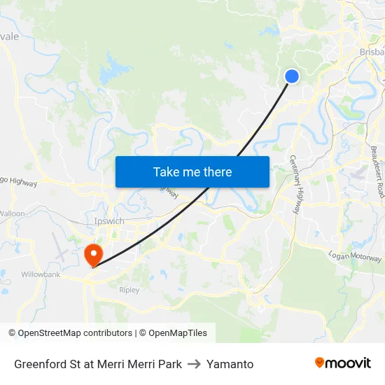 Greenford St at Merri Merri Park to Yamanto map