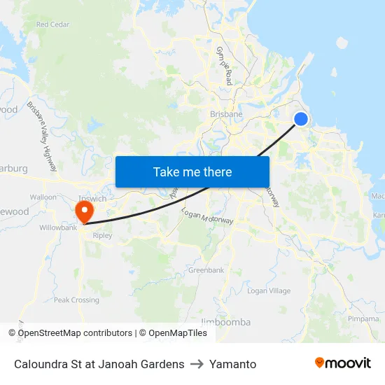 Caloundra St at Janoah Gardens to Yamanto map