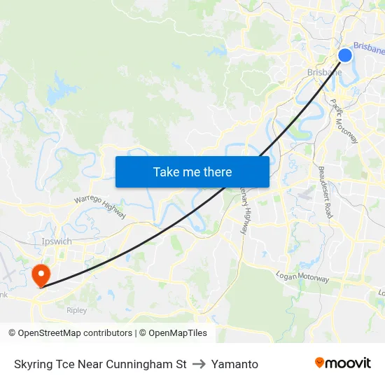 Skyring Tce Near Cunningham St to Yamanto map