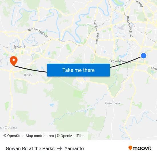 Gowan Rd at the Parks to Yamanto map