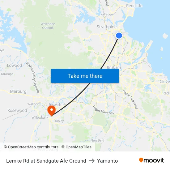 Lemke Rd at Sandgate Afc Ground to Yamanto map