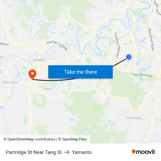 Partridge St Near Tang St to Yamanto map
