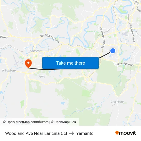 Woodland Ave Near Laricina Cct to Yamanto map