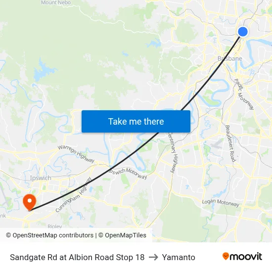 Sandgate Rd at Albion Road Stop 18 to Yamanto map