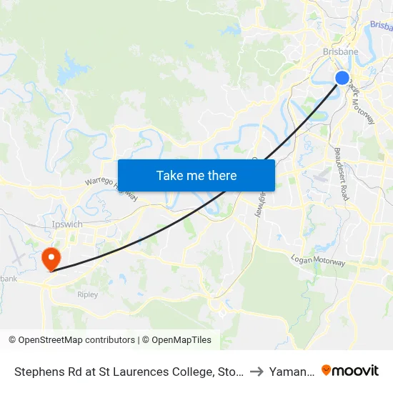 Stephens Rd at St Laurences College, Stop 7 to Yamanto map