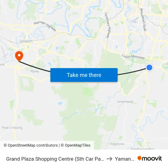 Grand Plaza Shopping Centre (Sth Car Park) to Yamanto map