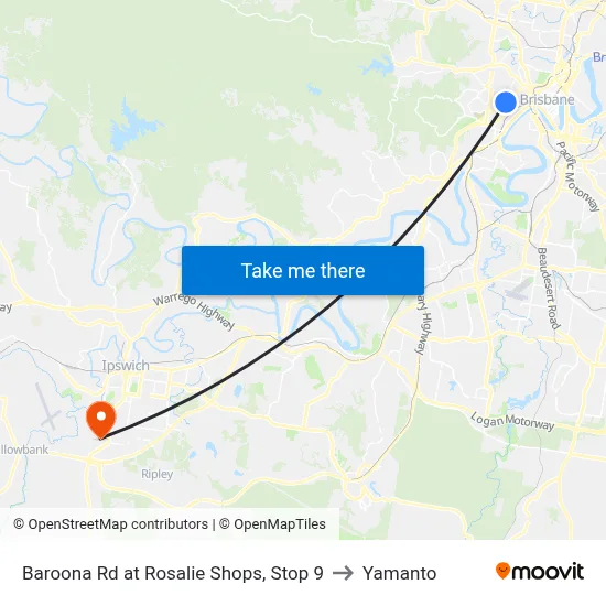 Baroona Rd at Rosalie Shops, Stop 9 to Yamanto map