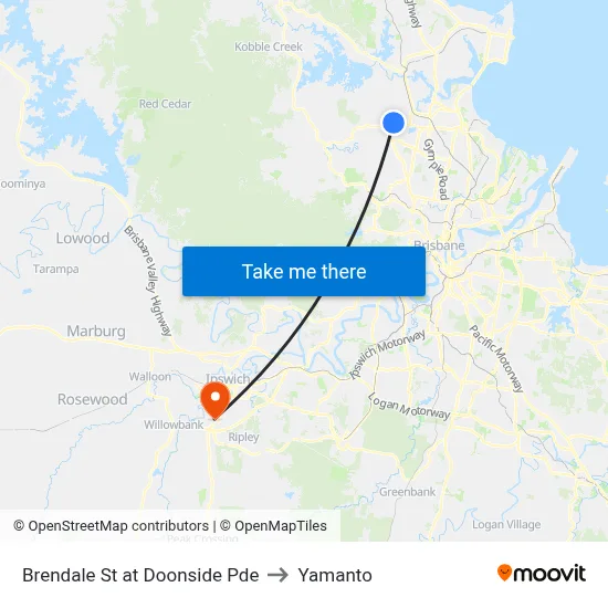 Brendale St at Doonside Pde to Yamanto map