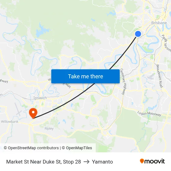 Market St Near Duke St, Stop 28 to Yamanto map