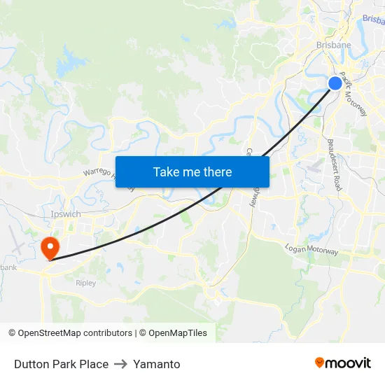 Dutton Park Place to Yamanto map