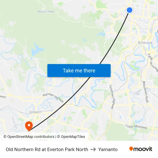 Old Northern Rd at Everton Park North to Yamanto map