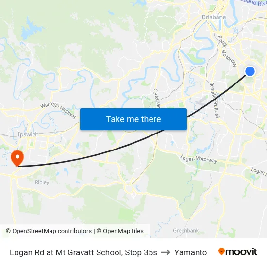 Logan Rd at Mt Gravatt School, Stop 35s to Yamanto map