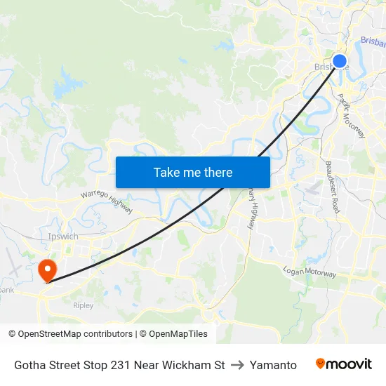 Gotha Street Stop 231 Near Wickham St to Yamanto map