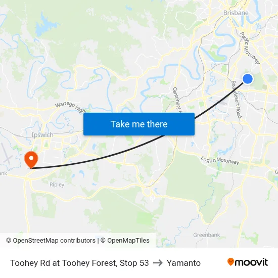 Toohey Rd at Toohey Forest, Stop 53 to Yamanto map