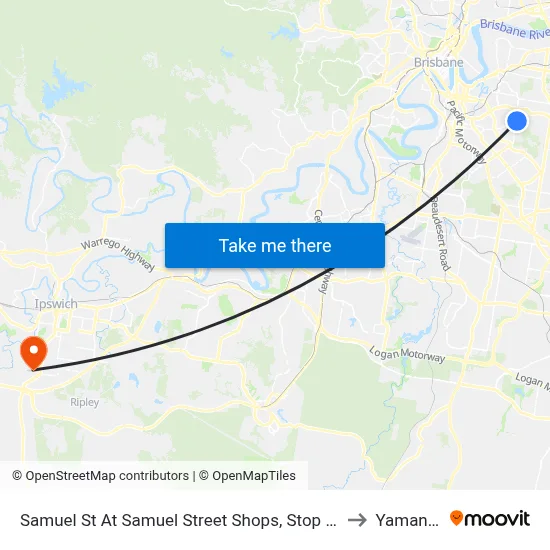 Samuel St At Samuel Street Shops, Stop 41 to Yamanto map