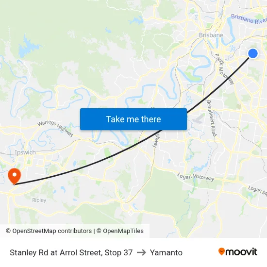 Stanley Rd at Arrol Street, Stop 37 to Yamanto map