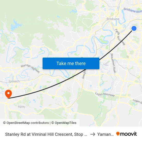 Stanley Rd at Viminal Hill Crescent, Stop 35a to Yamanto map